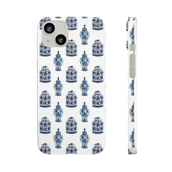 Chinoiserie Chic Blue and White Vase Preppy Phone Case