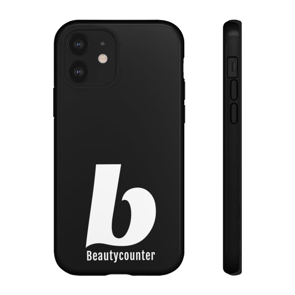 TOUGH Version Pretty Printing X Beautycounter Limited Edition Case Black with White logo