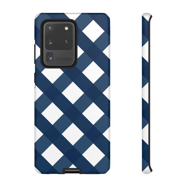 TOUGH Version Pretty Printing X Beautycounter Limited Edition Case Gingham Navy + White