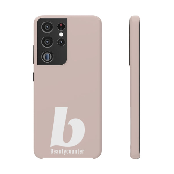 SLEEK Version Pretty Printing X Beautycounter Phone Case Blush`with White Logo