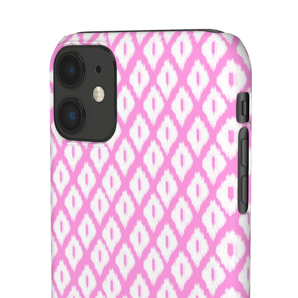 Simple Ikat Pink Phone Case