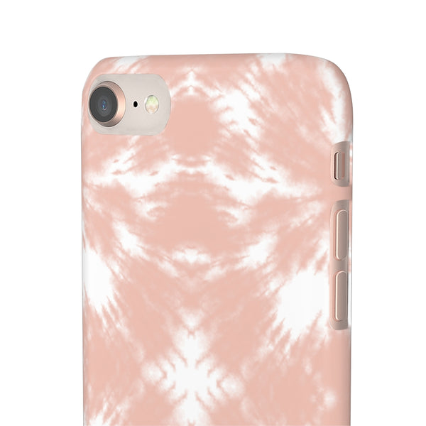 Tie Dye Shibori Blush + White Phone Case