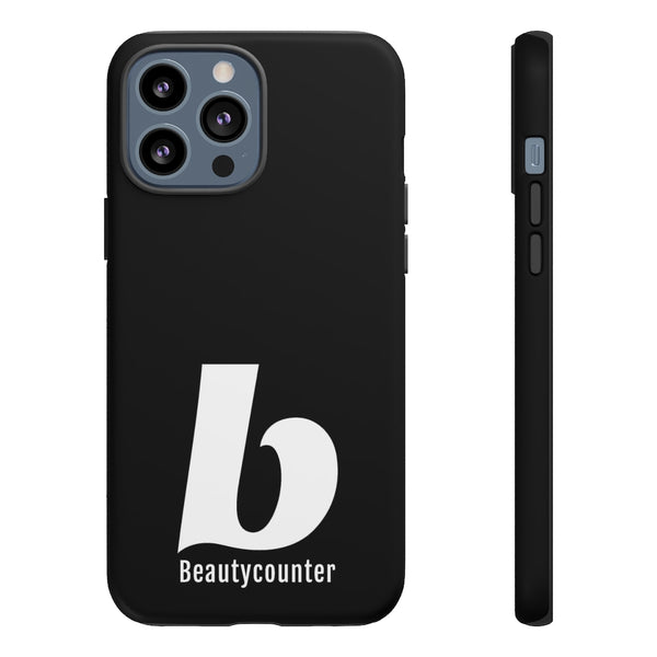 TOUGH Version Pretty Printing X Beautycounter Limited Edition Case Black with White logo