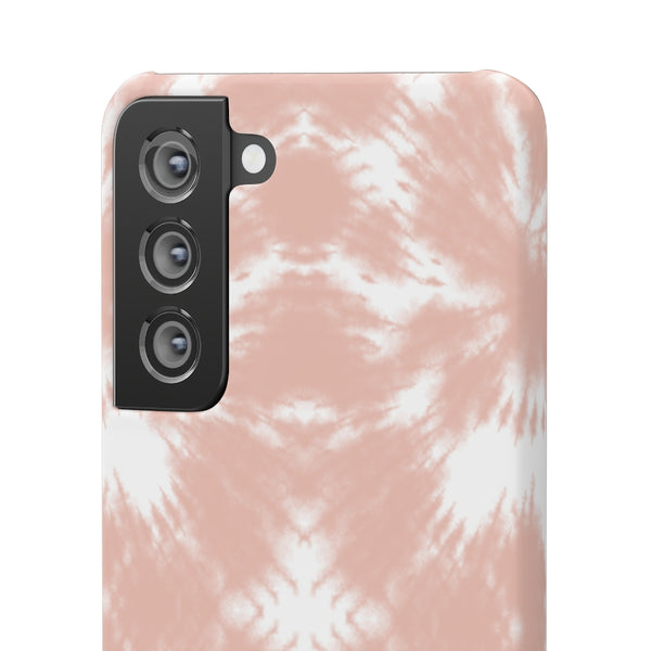 Tie Dye Shibori Blush + White Phone Case