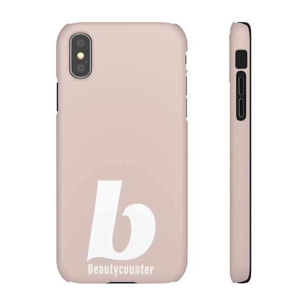 SLEEK Version Pretty Printing X Beautycounter Phone Case Blush`with White Logo