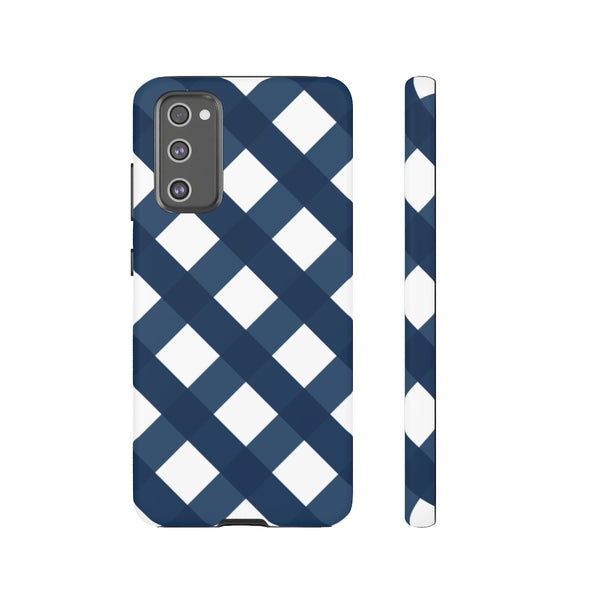 TOUGH Cases Pretty Printing X Beautycounter Limited Edition Case Gingham Plaid Navy