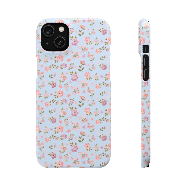 Loveshackfancy Shabby Chic Ditsy Floral Blue Phone Case