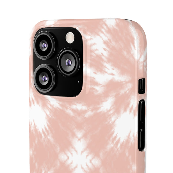 Tie Dye Shibori Blush + White Phone Case