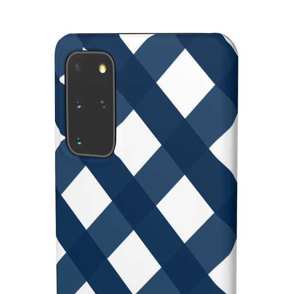 Ginghman Navy + White Blue Phone Case