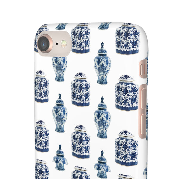 Chinoiserie Chic Blue and White Vase Preppy Phone Case