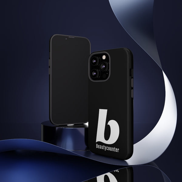 TOUGH Version Pretty Printing X Beautycounter Limited Edition Case Black with White logo