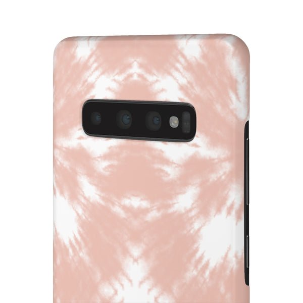 Tie Dye Shibori Blush + White Phone Case