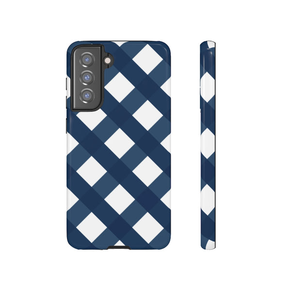 TOUGH Version Pretty Printing X Beautycounter Limited Edition Case Gingham Navy + White