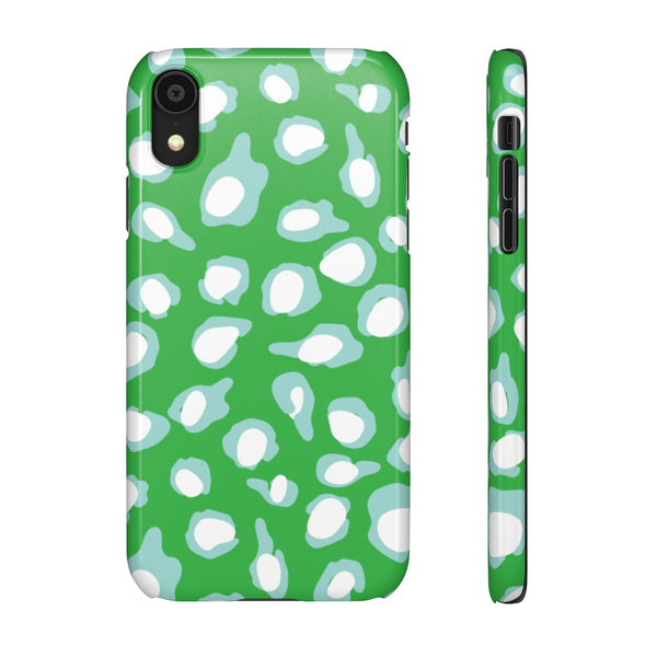 Chic Spots Green + Aqua Phone Case