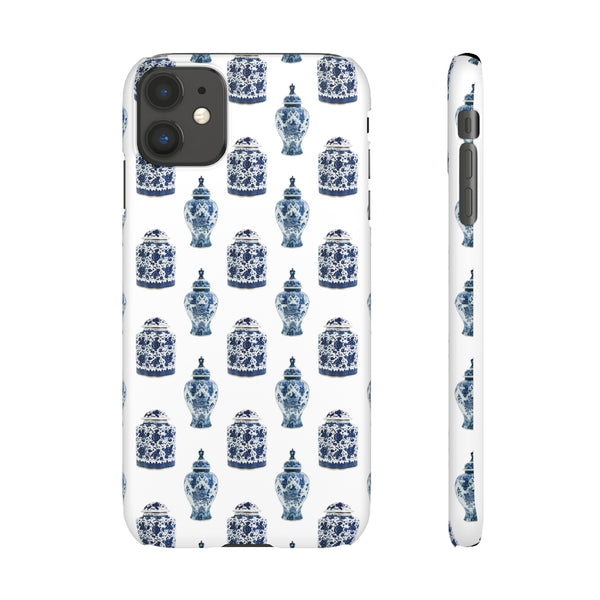 Chinoiserie Chic Blue and White Vase Preppy Phone Case