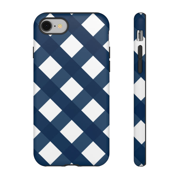 TOUGH Version Pretty Printing X Beautycounter Limited Edition Case Gingham Navy + White