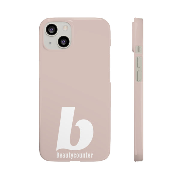 SLEEK Version Pretty Printing X Beautycounter Phone Case Blush`with White Logo