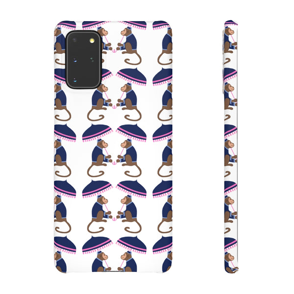 Monkey See Monkey Do Navy Phone Case