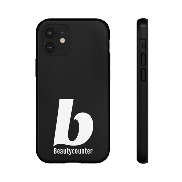 TOUGH Version Pretty Printing X Beautycounter Limited Edition Case Black with White logo