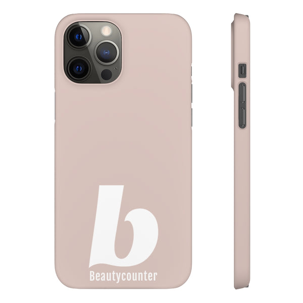 SLEEK Version Pretty Printing X Beautycounter Phone Case Blush`with White Logo