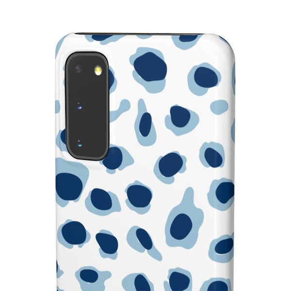 Preppy Leopard Blue + Navy Phone Case