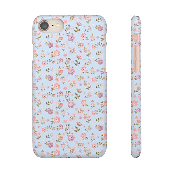 Loveshackfancy Shabby Chic Ditsy Floral Blue Phone Case