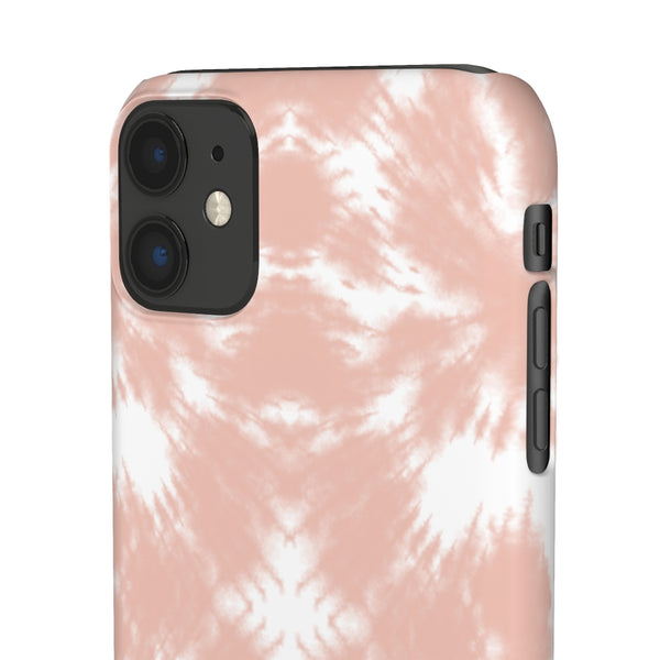 Tie Dye Shibori Blush + White Phone Case