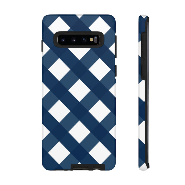 TOUGH Version Pretty Printing X Beautycounter Limited Edition Case Gingham Navy + White