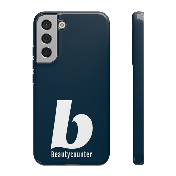 TOUGH Version Pretty Printing X Beautycounter Limited Edition Case Navy with White logo