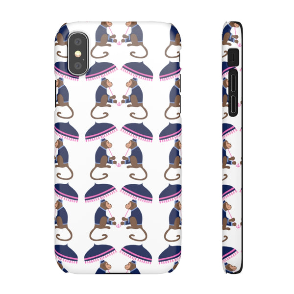 Monkey See Monkey Do Navy Phone Case