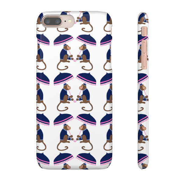 Monkey See Monkey Do Navy Phone Case