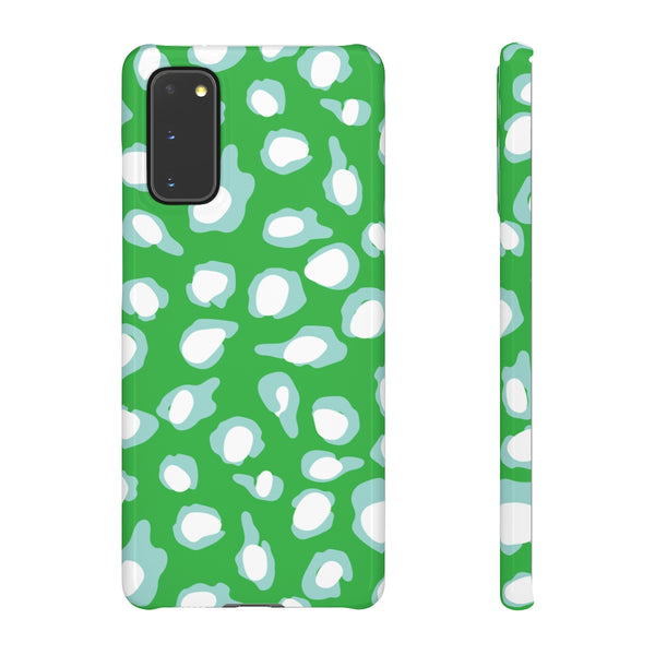 Chic Spots Green + Aqua Phone Case