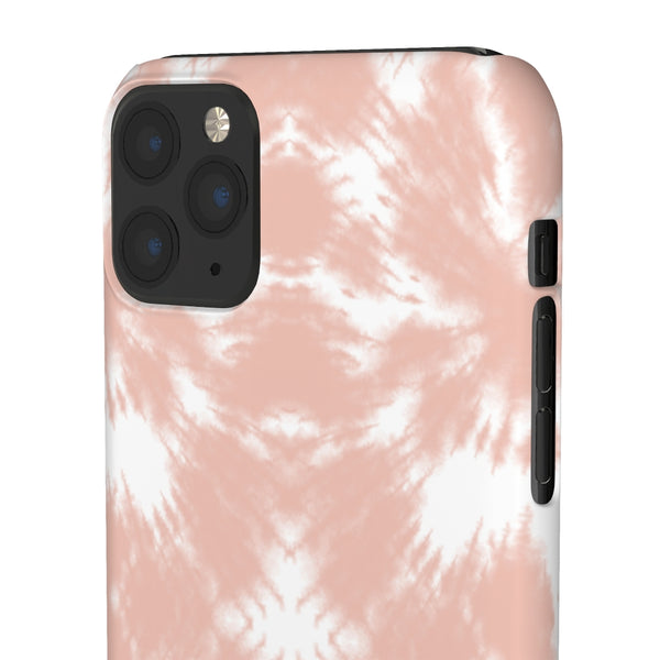 Tie Dye Shibori Blush + White Phone Case