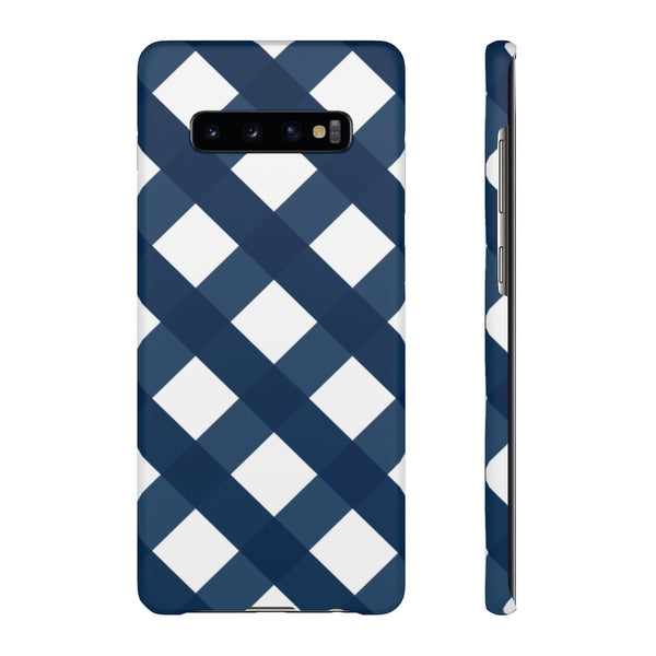 Ginghman Navy + White Blue Phone Case