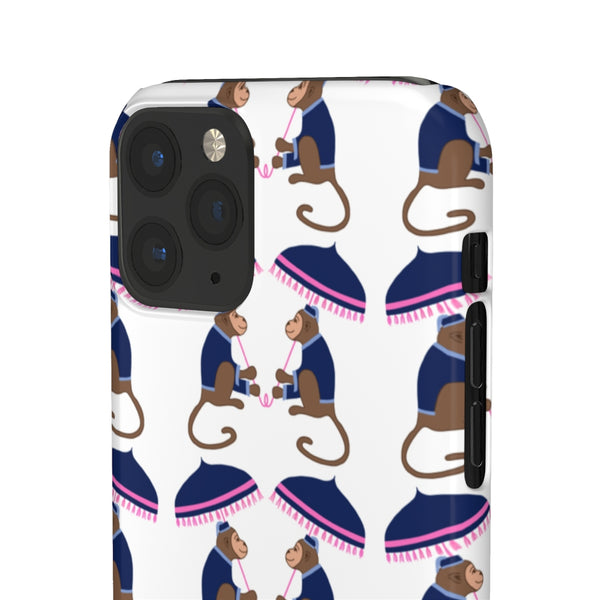 Monkey See Monkey Do Navy Phone Case