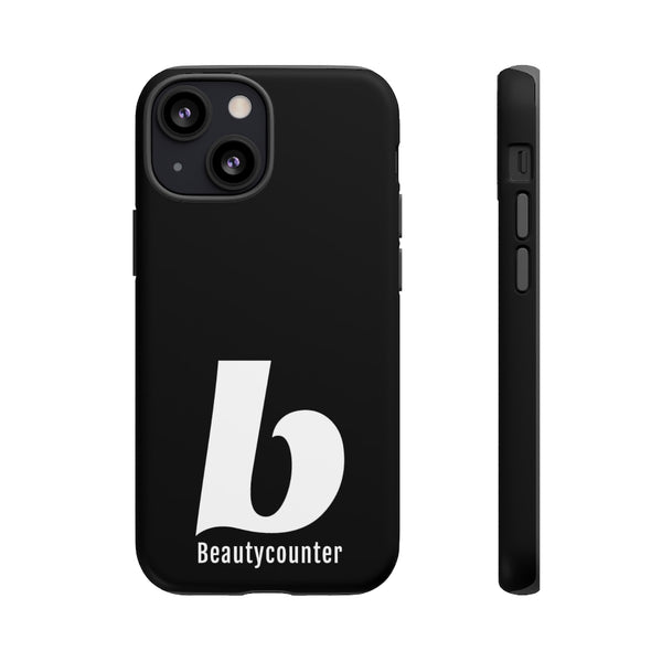 TOUGH Version Pretty Printing X Beautycounter Limited Edition Case Black with White logo