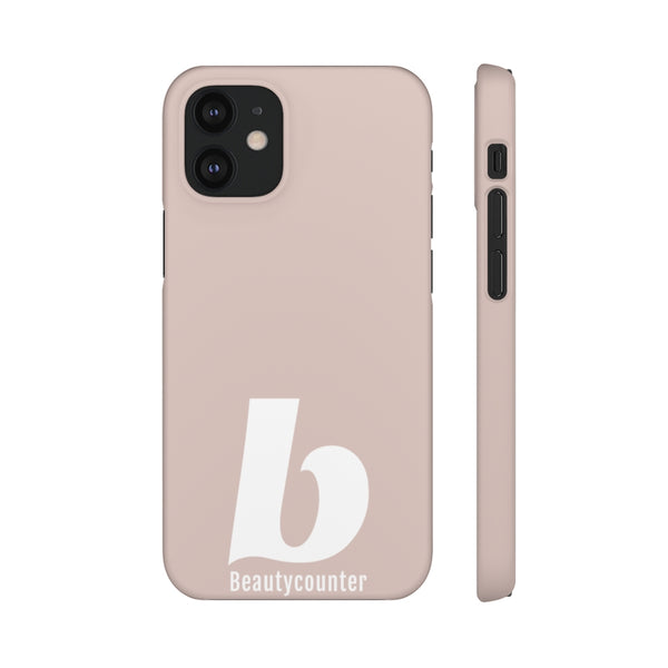 SLEEK Version Pretty Printing X Beautycounter Phone Case Blush`with White Logo