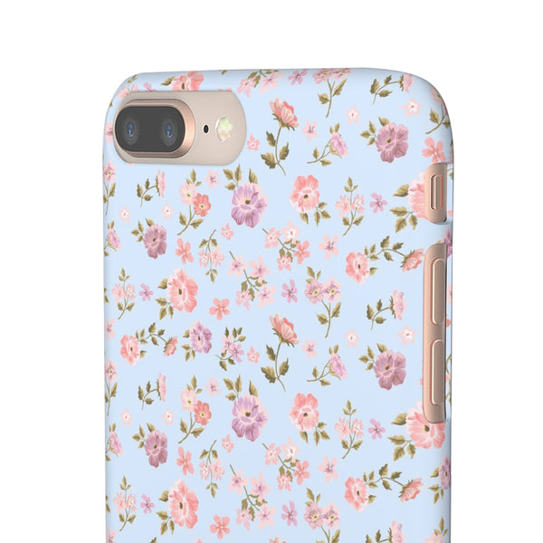 Loveshackfancy Shabby Chic Ditsy Floral Blue Phone Case