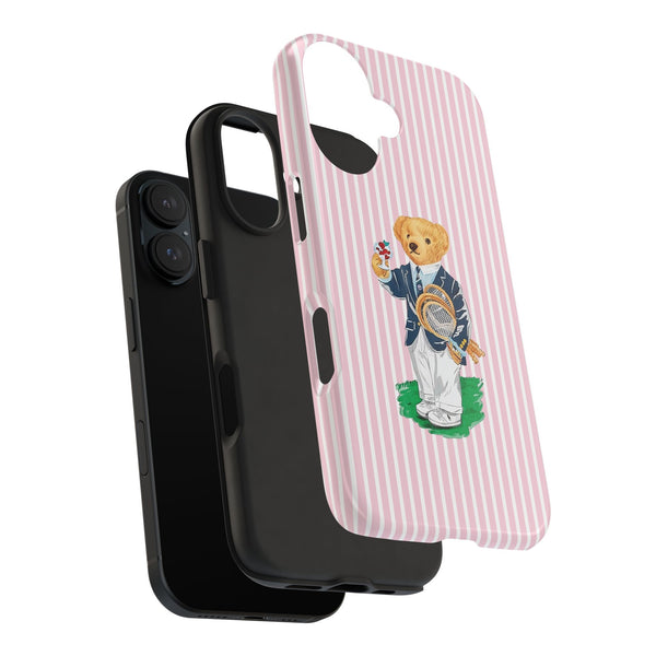 Preppy Teddy Bear Phone Case - Tough & Trendy Protection