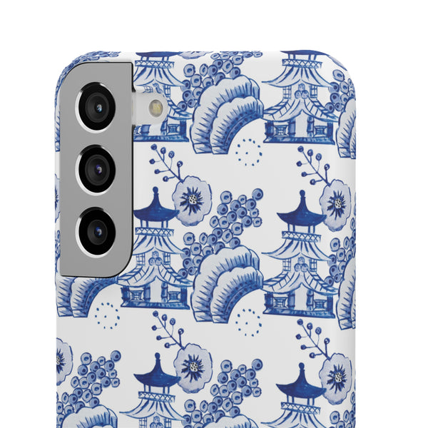 Chinoiserie Chic Toile Blue + White Phone Case