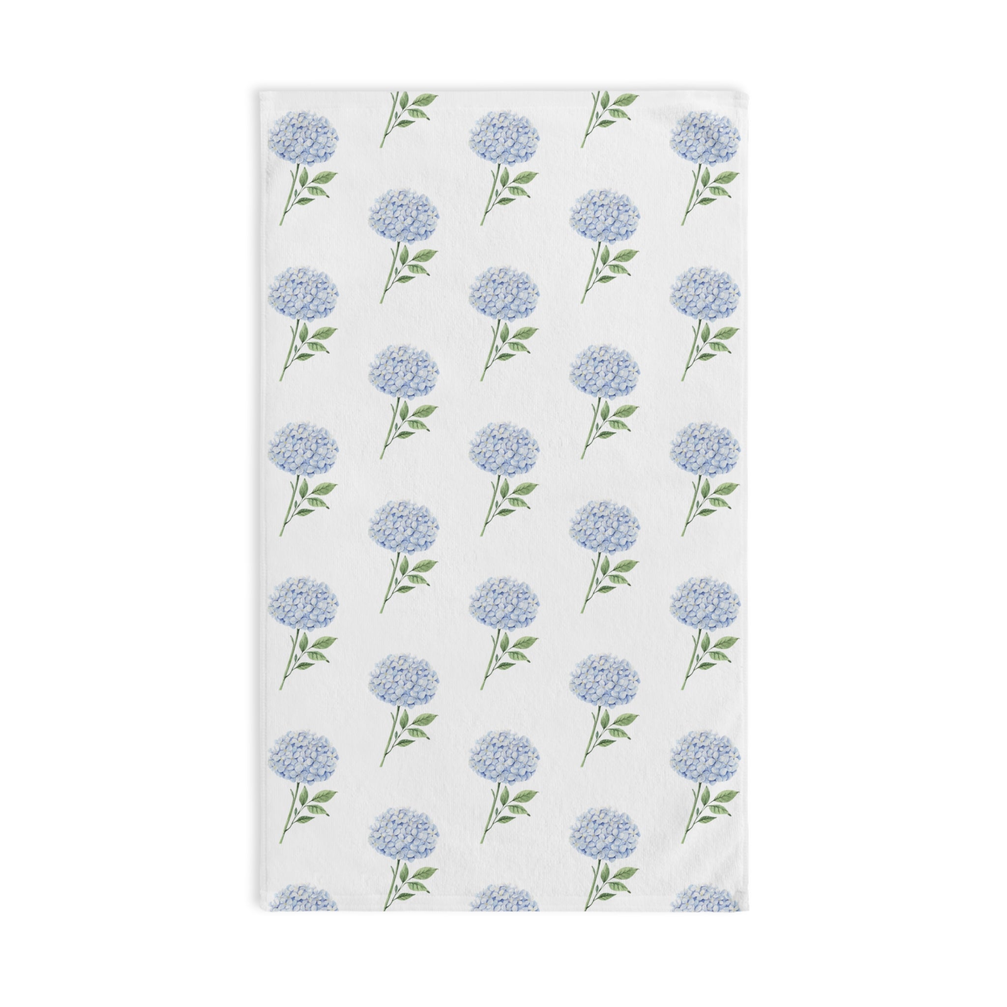 Hand Towel Hydrangea Lover Blue, for Powder Room, Bathroom, Absorbent, Stylish, Soft and Lightweight l Dorm, Tennis