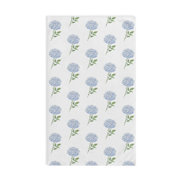 Hand Towel Hydrangea Lover Blue, for Powder Room, Bathroom, Absorbent, Stylish, Soft and Lightweight l Dorm, Tennis
