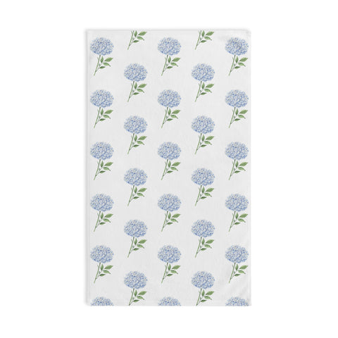 Hand Towel Hydrangea Lover Blue, for Powder Room, Bathroom, Absorbent, Stylish, Soft and Lightweight l Dorm, Tennis