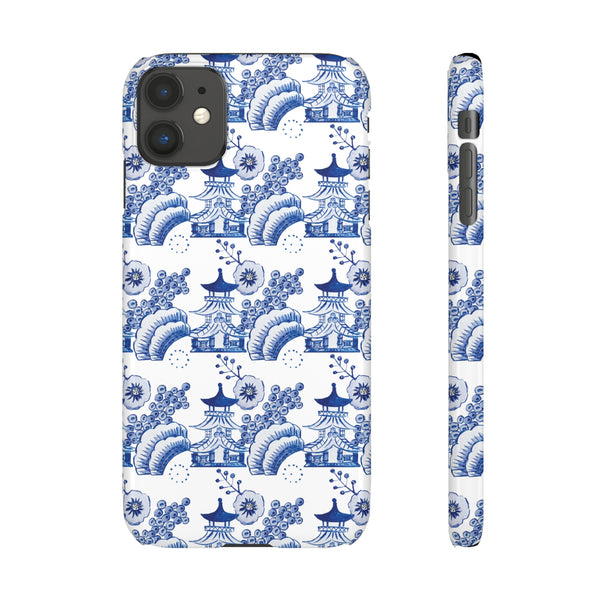 Chinoiserie Chic Toile Blue + White Phone Case