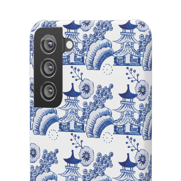 Chinoiserie Chic Toile Blue + White Phone Case