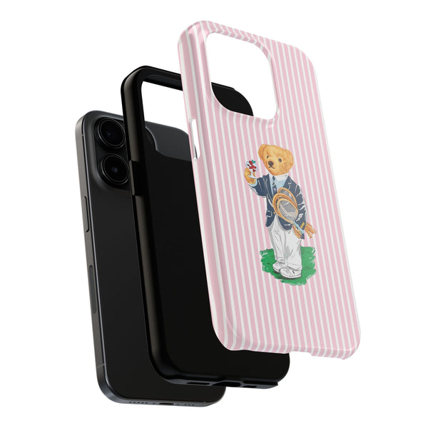 Preppy Teddy Bear Phone Case - Tough & Trendy Protection