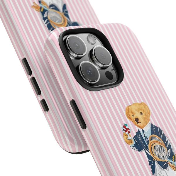 Preppy Teddy Bear Phone Case - Tough & Trendy Protection