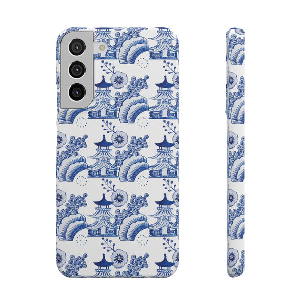 Chinoiserie Chic Toile Blue + White Phone Case