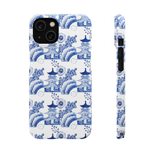 Chinoiserie Chic Toile Blue + White Phone Case