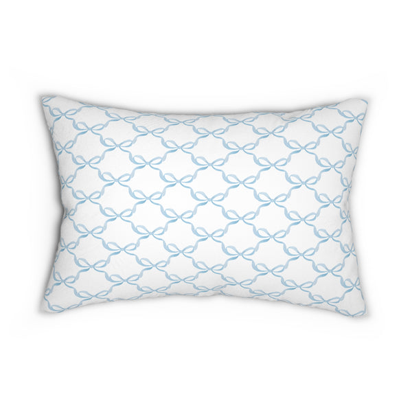 Preppy Bow Pillow with insert , 14" X 20"